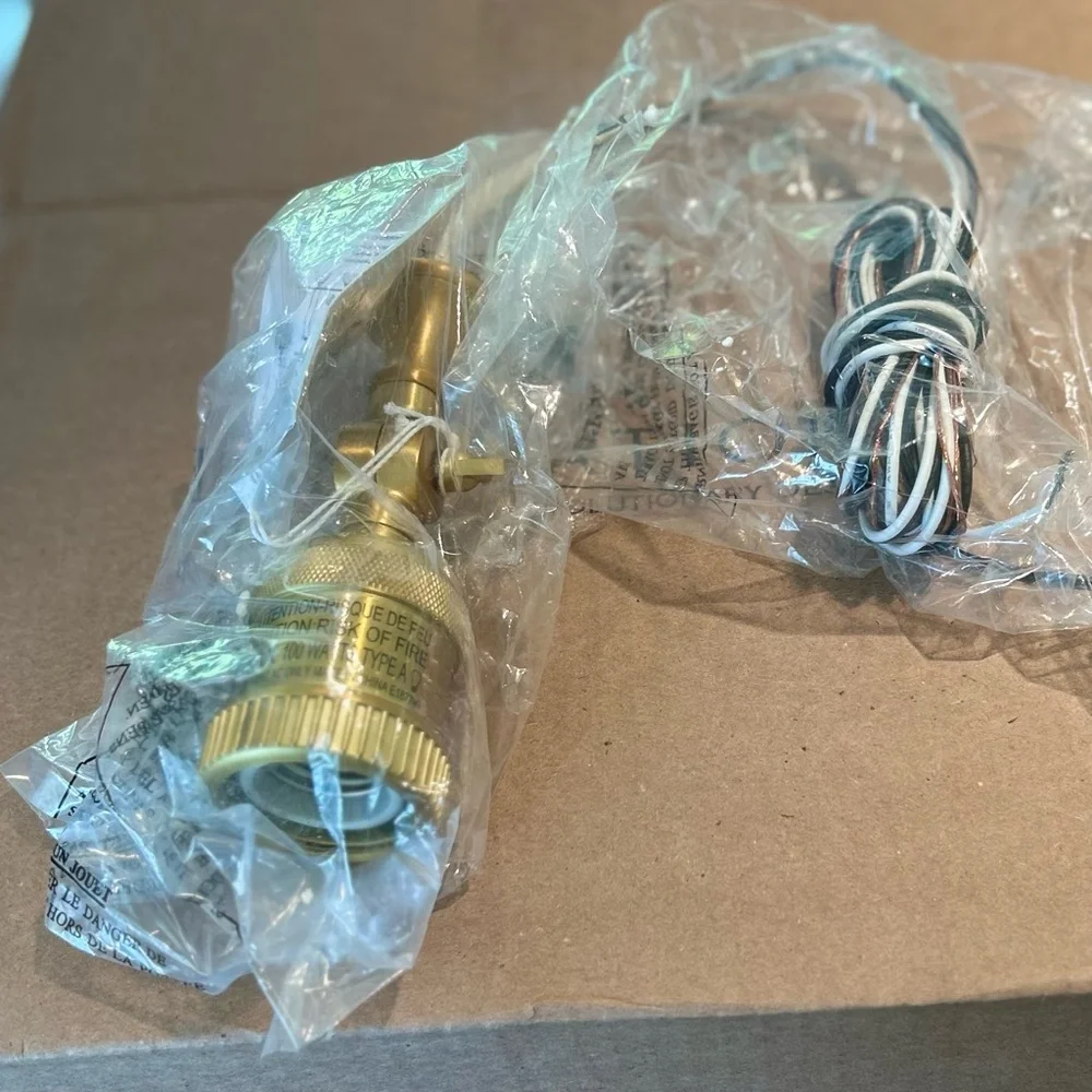 NIB Innovations Franklin Restoration Bell Pendant Light Satin Gold/Plated Smoke